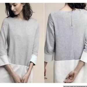 Anthropologie Lili's Closet Dress Sz M Gray Tunic
